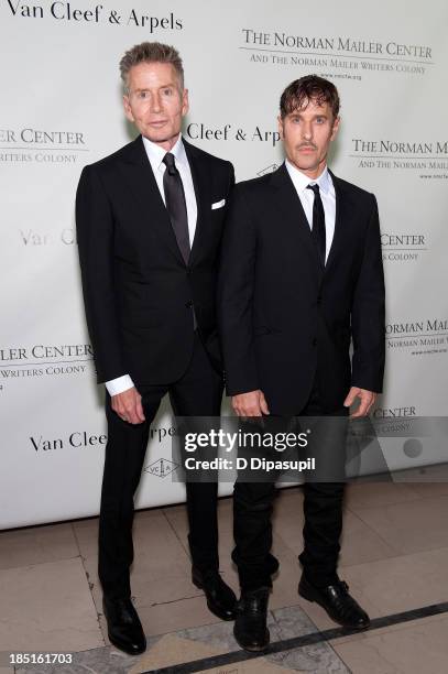 Calvin Klein and Steven Klein attend the 2013 Norman Mailer Center gala at the New York Public Library on October 17, 2013 in New York City.