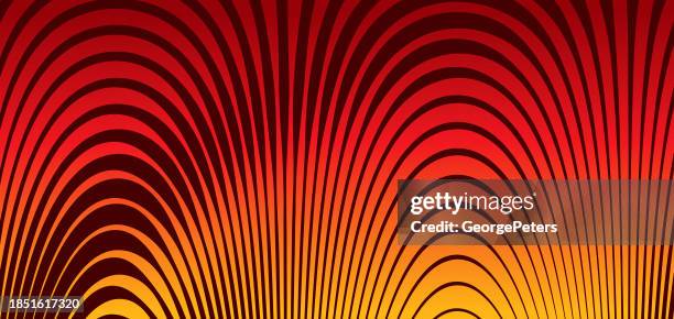 ilustraciones, imágenes clip art, dibujos animados e iconos de stock de fondo de semitono en forma de arco - campo-magnético