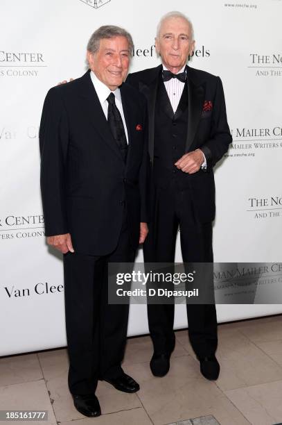 Tony Bennett and Gay Talese attend the 2013 Norman Mailer Center gala at the New York Public Library on October 17, 2013 in New York City.