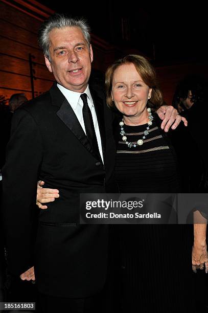 Michael Ritchie and actress Kate Burto attend the Wallis Annenberg Center for the Performing Arts Inaugural Gala presented by Salvatore Ferragamo at...