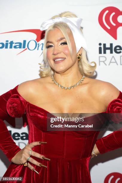 Joelle James attends the iHeartRadio Q102's Jingle Ball 2023 at the Wells Fargo Center on December 12, 2023 in Philadelphia, Pennsylvania.