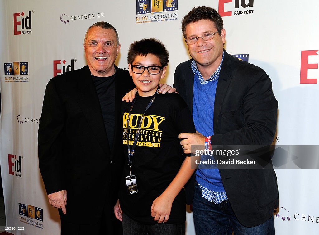 Ruttiger Rudy Former Notre Dame football player Rudy Ruettiger, Danny Ruettiger and ...