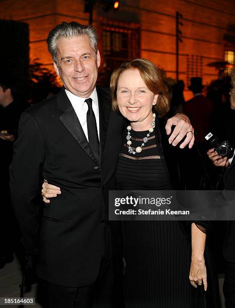 Director Michael Ritchie and actress Kate Burton attend the Wallis Annenberg Center for the Performing Arts Inaugural Gala presented by Salvatore...