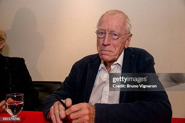 Max von Sydow attends the 5th Lyon Film Festival on October 17, 2013 in Lyon, France.
