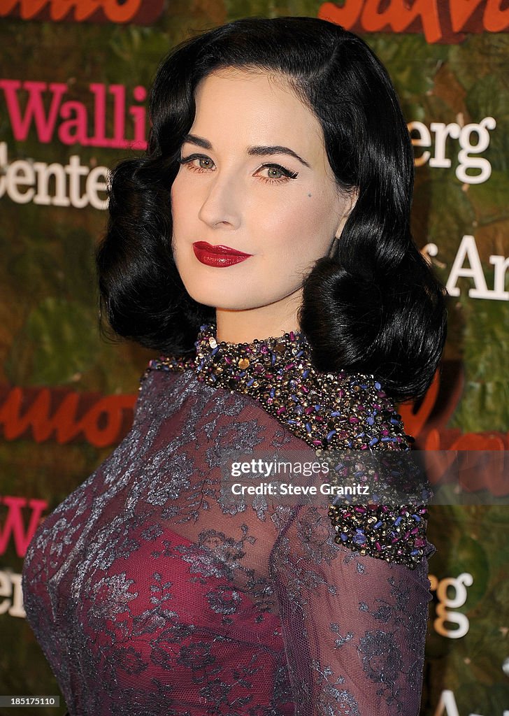 Dita Von Teese arrives at the Wallis Annenberg Center For The... News