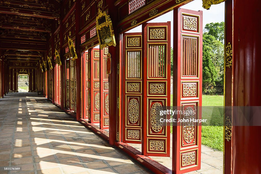 Ornate Shutters,  Imperial Citadel of Hue, Vietnam