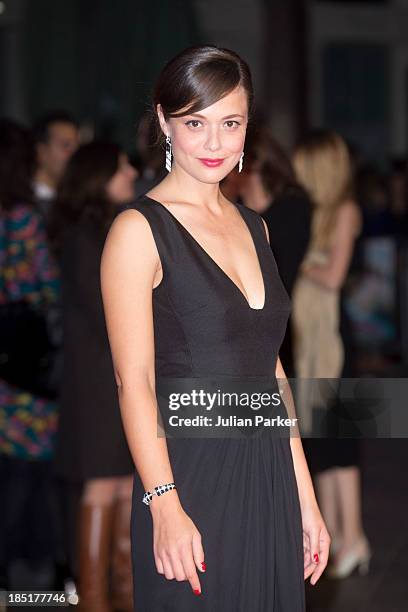 Valeria Bilello attends the European premiere of "One Chance" at Odeon Leicester Square on October 17, 2013 in London, England.