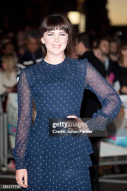 Alexandra Roach attends the European premiere of "One Chance" at Odeon Leicester Square on October 17, 2013 in London, England.