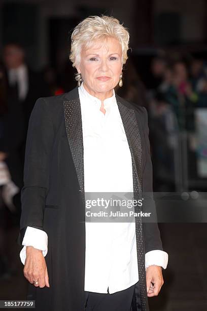 Julie Walters attends the European premiere of "One Chance" at Odeon Leicester Square on October 17, 2013 in London, England.