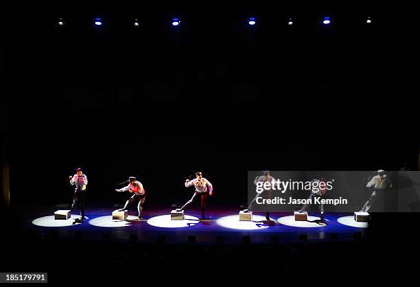 The Postemen perform onstage during the Wallis Annenberg Center for the Performing Arts Inaugural Gala presented by Salvatore Ferragamo at the Wallis...