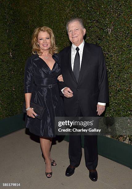 Host Mary Hart and producer Burt Sugarman attend the Wallis Annenberg Center for the Performing Arts Inaugural Gala presented by Salvatore Ferragamo...
