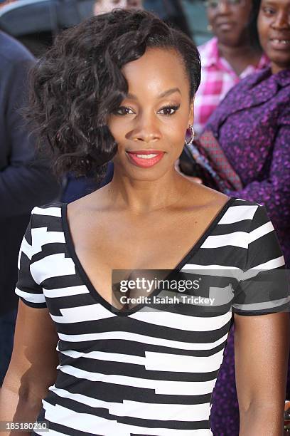 Actress Anika Noni Rose arrives at the 'Half Of A Yellow Sun' premiere during the 2013 Toronto International Film Festival at Winter Garden Theatre...