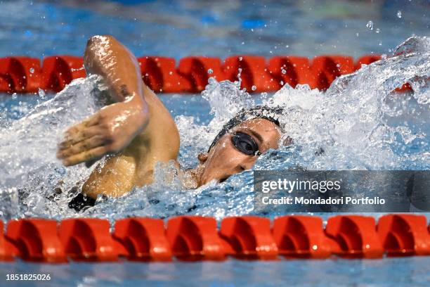 Simona Quadarella of Italy competes in the 400m Freestyle Women Heats during the European Short Course Swimming Championships at Complex Olimpic de...