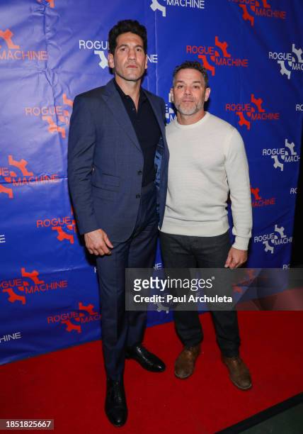 Jon Bernthal and Joshua Bitton attend the Thank You, 5: A Star-Studded Benefit For Rogue Machine Theatre at The Matrix Theatre on December 12, 2023...
