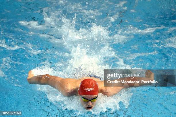 Duncan Scott of Great Britain competes in the 400m Individual Medley Men Heats during the European Short Course Swimming Championships at Complex...