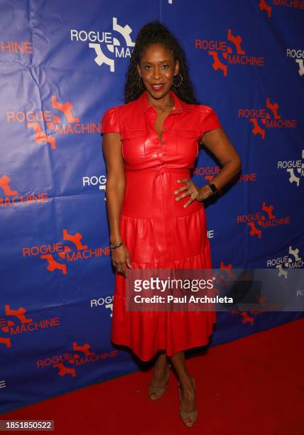 Merrin Dungey attends the Thank You, 5: A Star-Studded Benefit For Rogue Machine Theatre at The Matrix Theatre on December 12, 2023 in Los Angeles,...