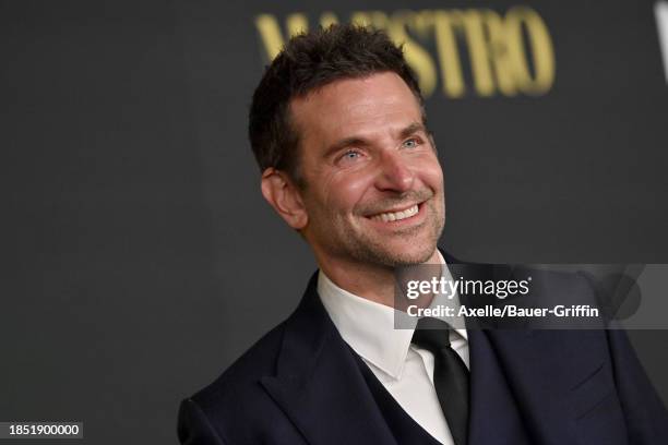 Bradley Cooper attends Netflix's "Maestro" Los Angeles Photo Call at Academy Museum of Motion Pictures on December 12, 2023 in Los Angeles,...