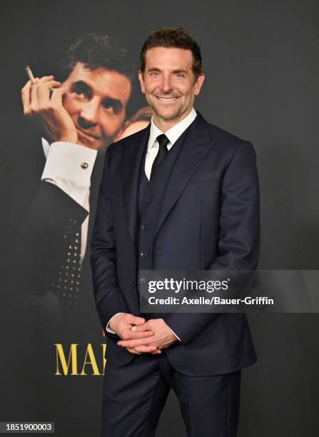 Bradley Cooper attends Netflix's "Maestro" Los Angeles Photo Call at Academy Museum of Motion Pictures on December 12, 2023 in Los Angeles,...