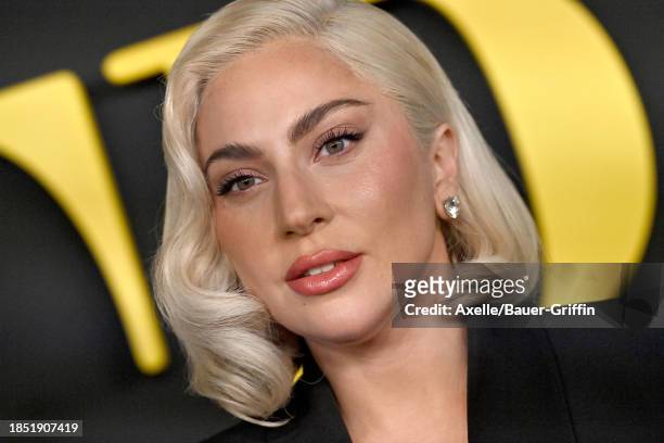 Lady Gaga attends Netflix's "Maestro" Los Angeles Photo Call at Academy Museum of Motion Pictures on December 12, 2023 in Los Angeles, California.