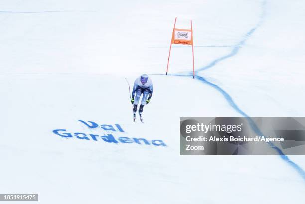 Dominik Paris of Team Italy in action during the Audi FIS Alpine Ski World Cup Men's Downhill on December 16, 2023 in Val Gardena, Italy.
