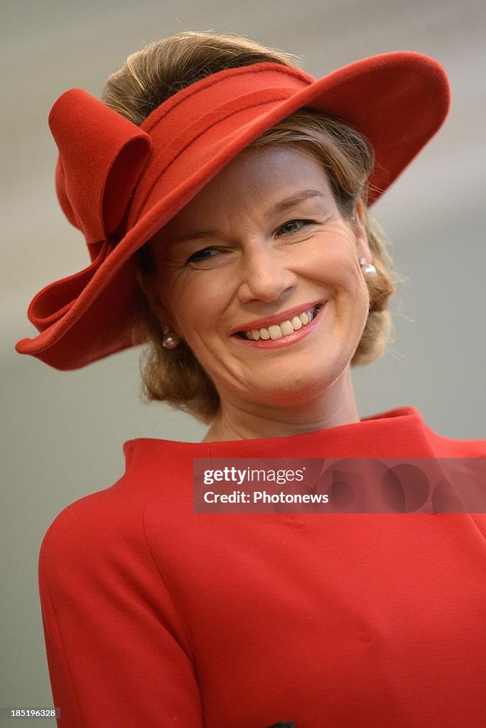 King Philippe and Queen Mathilde Of Belgium Visit The Province Of Luxembourg