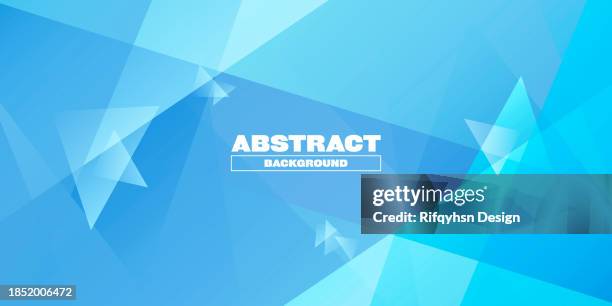 abstract white blue gradient geometric triangle shape background. modern futuristic background. can be use for landing page, book covers, brochures, flyers, magazines, any brandings, banners, headers, presentations, and wallpaper backgrounds - hexagonal prism stock illustrations