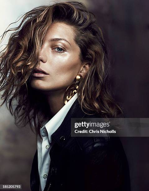Daria Werbowy for Fashion Magazine on June 1, 2013 in Toronto, Ontario. PUBLISHED IMAGE.