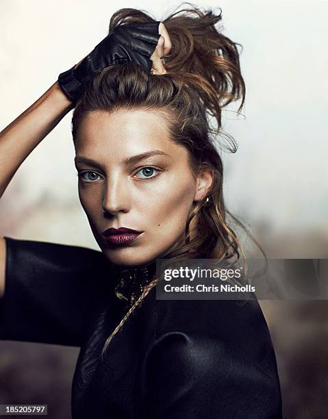 Daria Werbowy for Fashion Magazine on June 1, 2013 in Toronto, Ontario. PUBLISHED IMAGE.