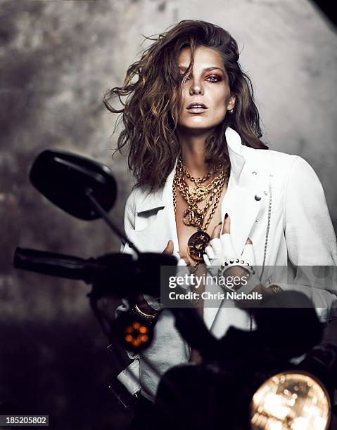 Daria Werbowy for Fashion Magazine on June 1, 2013 in Toronto, Ontario. PUBLISHED IMAGE.