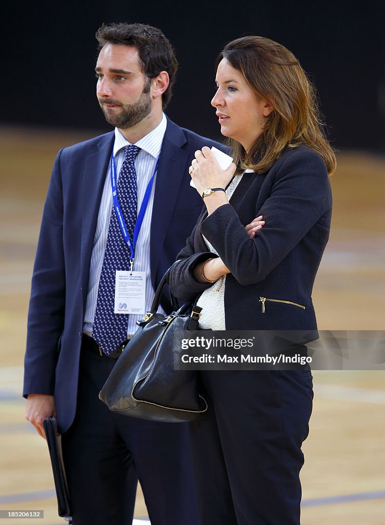 The Duchess Of Cambridge Attends A Sportaid Athlete Workshop