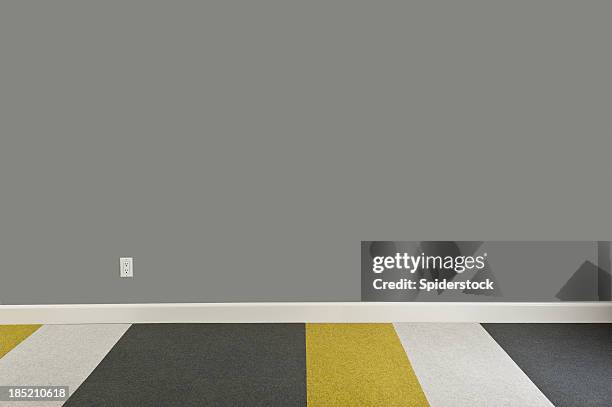 modern empty room - yellow carpet stock pictures, royalty-free photos & images