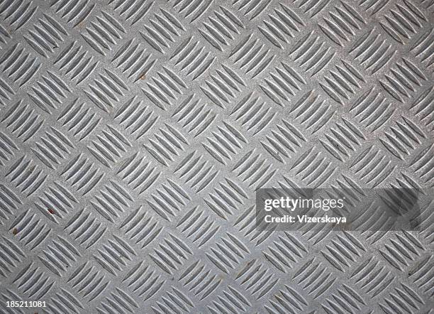 metal diamond plate background - diamond plate stock pictures, royalty-free photos & images