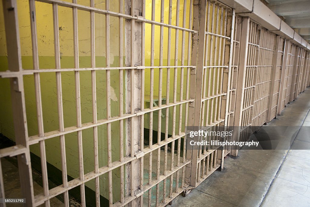 Prison Cells in Alcatraz Island