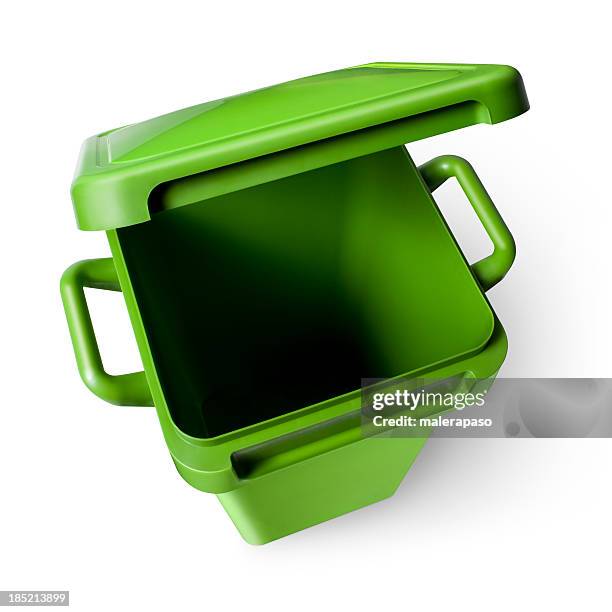 cestino - pattumiera a rotelle foto e immagini stock