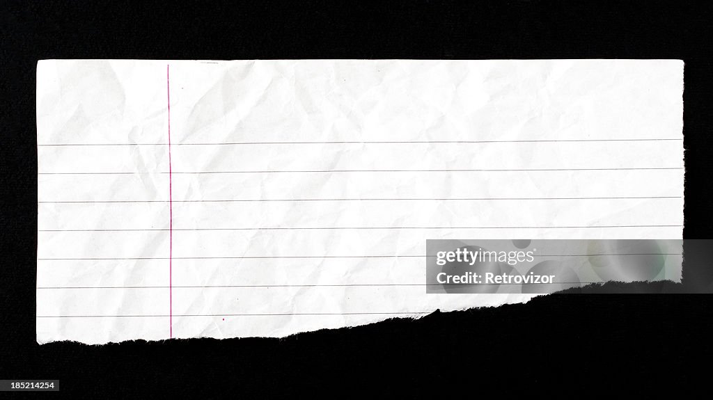Torn paper