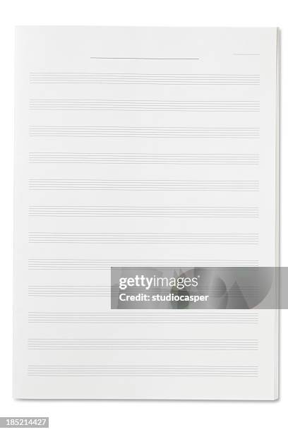 blank sheet music - music sheet stock pictures, royalty-free photos & images