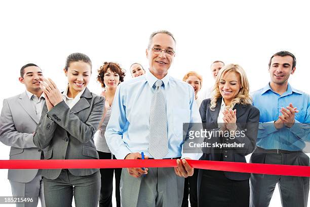 opening ceremony. - ribbon cutting stock pictures, royalty-free photos & images