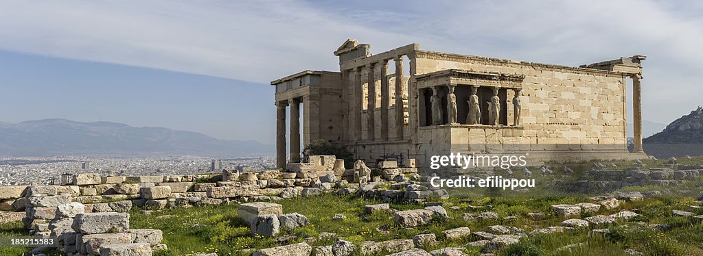 Erechteum Caryatids auf die Akropolis von Athen