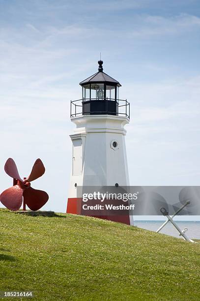 vermillion phare - ohio photos et images de collection