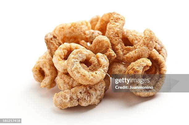 chicharrones (fried pork rinds) - peel stock pictures, royalty-free photos & images