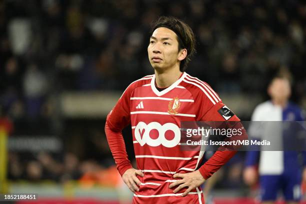 Hayao Kawabe of Standard pictured during a football game between RSC Anderlecht and Standard de Liege on match day 17 of the Jupiler Pro League...