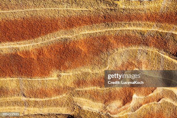 sandstone background in red and yellow - sedimentary stock pictures, royalty-free photos & images