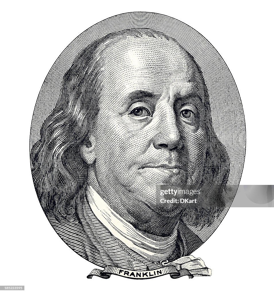 Retrato de Benjamin Franklin