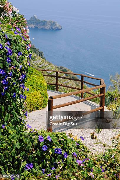 amalfi view - amalfi hike stock pictures, royalty-free photos & images