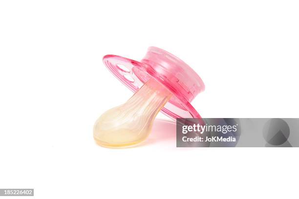 pink pacifier - babys dummy stock pictures, royalty-free photos & images