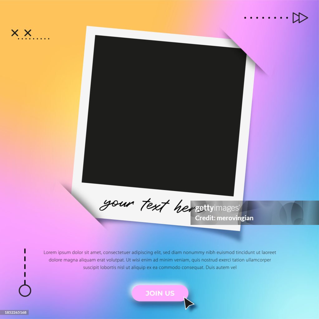 Cadre photo. Modèle de publication d’agence de marketing numérique et de médias sociaux d’entreprise