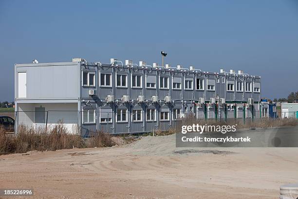 building site - barracks stockfoto's en -beelden