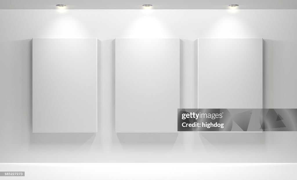 Galerie Interieur mit leeren