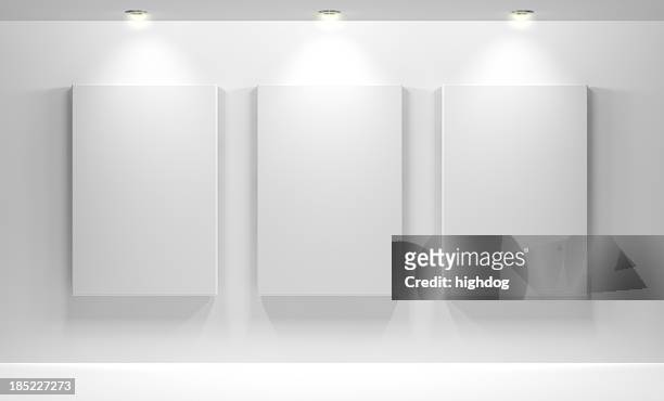 gallery interior with empty - exhibition stock pictures, royalty-free photos & images