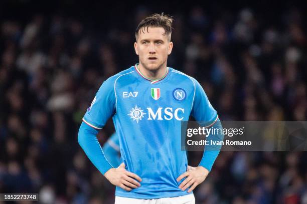Piotr Zielinski of SSC Napoli during the Serie A TIM match between SSC Napoli and FC Internazionale at Stadio Diego Armando Maradona on December 03,...